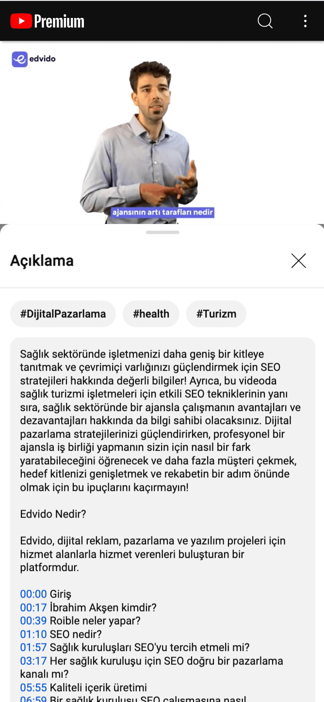 ROIBLE Edvido YouTube röportajı